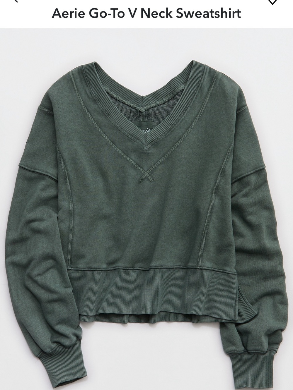 Aerie Go-To Vneck Sweatshirt